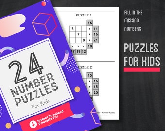 Brain Teasers Number Puzzles for kids with printable pdf, Summer worksheets for logical reasoning