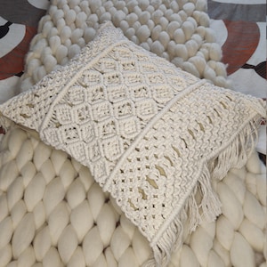 Macramé Kissenbezug