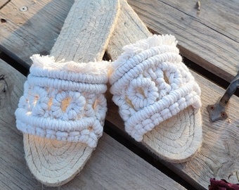 Macramé sandals model MIA