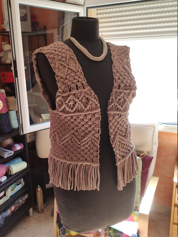 Gilet macramé sale