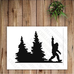 Sasquatch Bigfoot Vinyl Decal Sticker