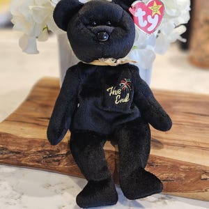 The End Bear Ty Beanie baby vintage