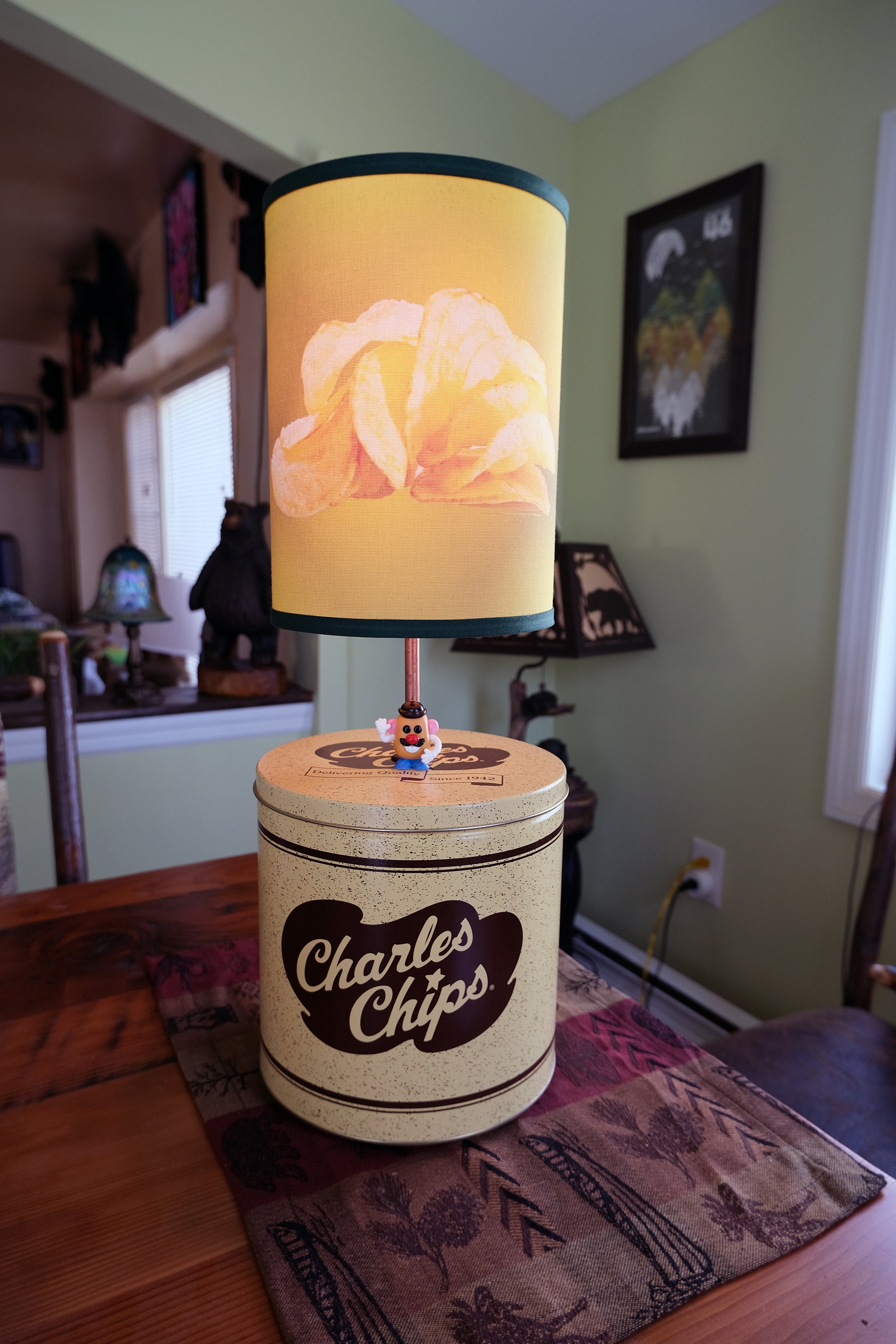 Potato Chip Lamp Etsy