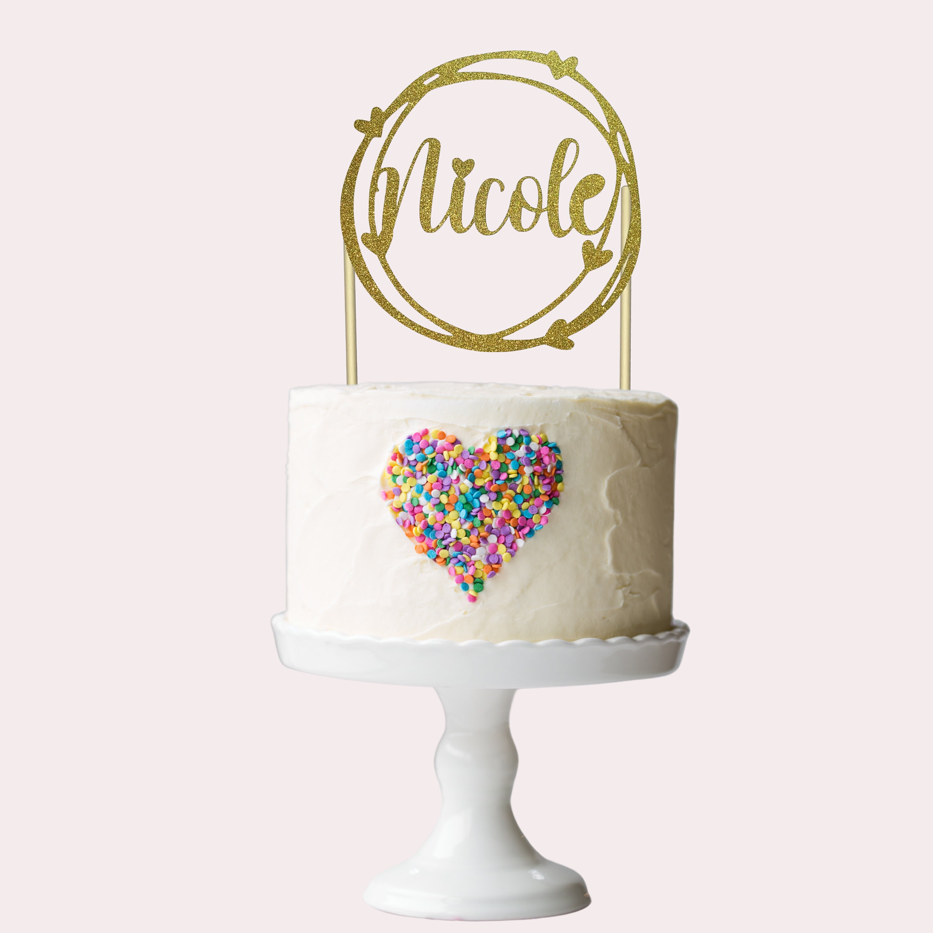 cardstock cake topper