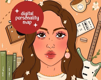 Custom Personality Map | Digital Illustration