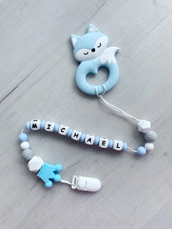 Personalized Pacifier Clip Holder Custom Name Soothing Clip Etsy