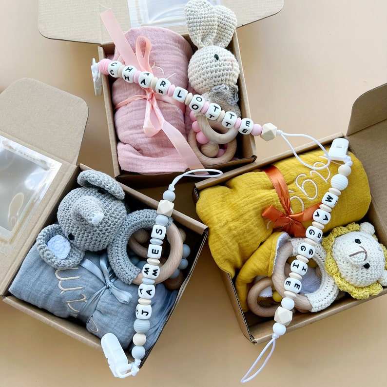 Personalized Baby Boy Gift Custom Baby Gift Set New Baby Etsy