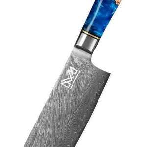 Japanese Damascus Sashimi Knife - Free engraving!