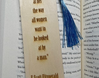 Great Gatsby F. Scott Fitzgerald Bookmarks Laser Engraved