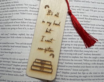Chappell Roan HOT TO GO! Inspired Wooden Bookmark