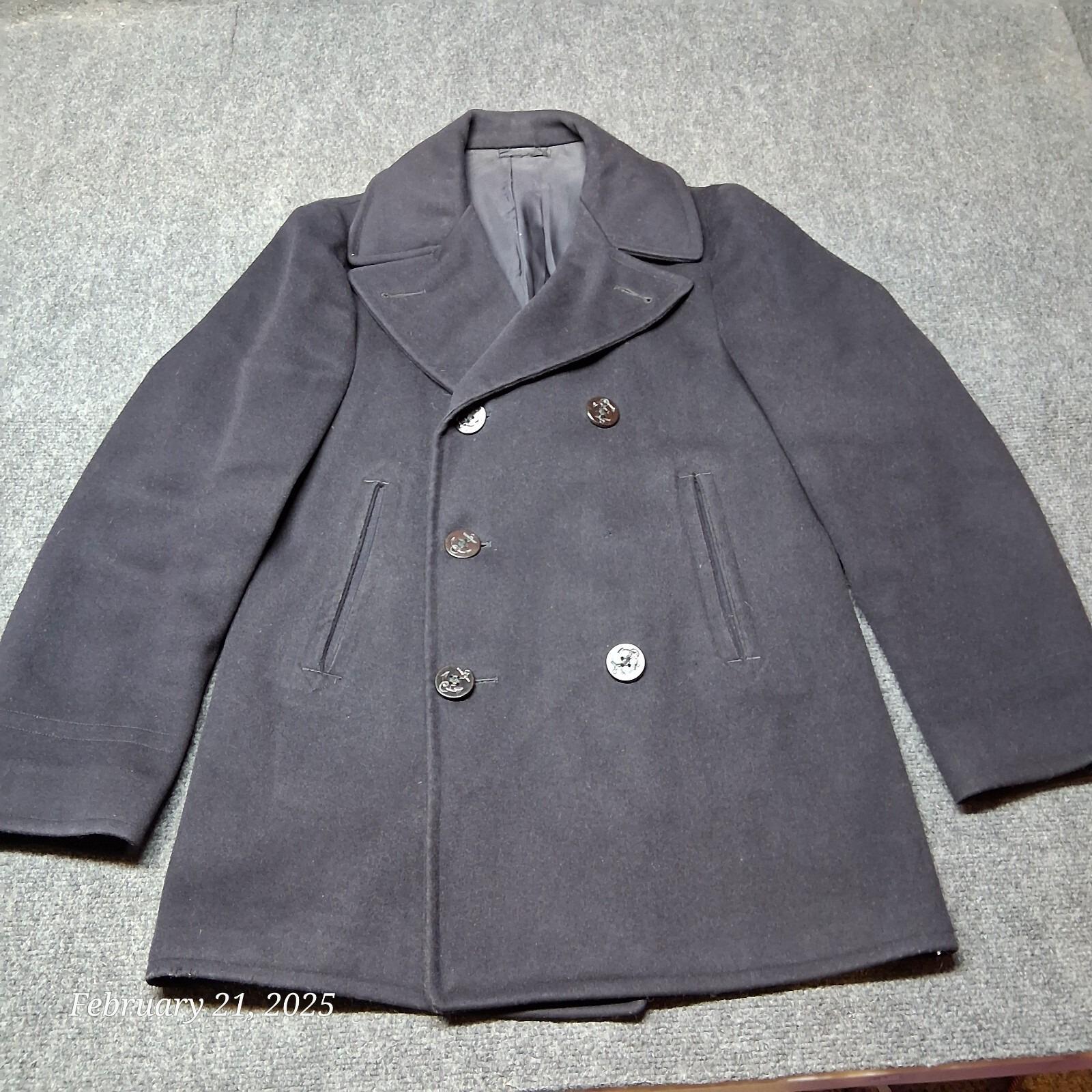 1940s Navy Pea Coat - Etsy
