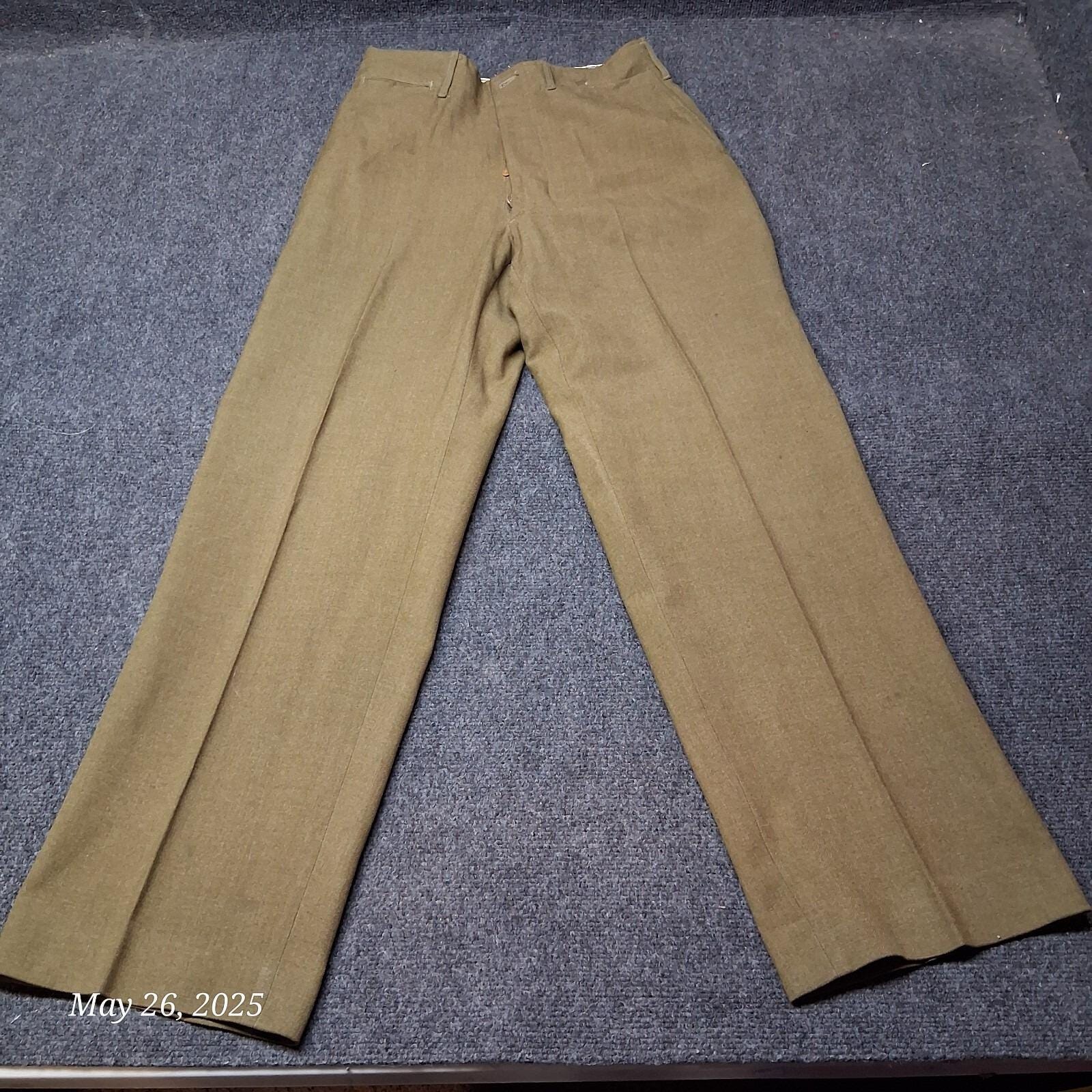 パンツ US ARMY M-1937 WOOL TROUSERS 1940s W31 WWII US ARMY INFANTRY M1937 M37 COMBAT FIELD WOOL TROUSERS PANTS