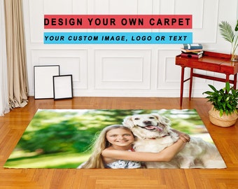 Design your own rug|Non-slip Leather Base|Custom Carpet|Custom Rug|Personalized Printed Rug|Custom Photo Carpet|Custom Logo Rug|Washable Rug