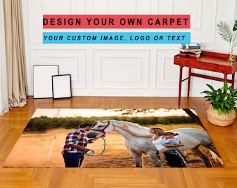 Design your own rug|Non-slip Leather Base|Custom Carpet|Custom Rug|Personalized Printed Rug|Custom Photo Carpet|Custom Logo Rug|Washable Rug