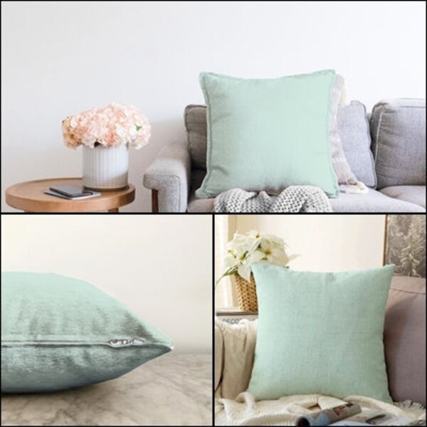 Mint Green Pillows Etsy