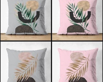 Both Sided Abstract Pillow Cover|Double Sided Pillowcase|Decorative Pillow Case|Cushion Covers|Housewarming Gift|Printed Suede Pillowcase