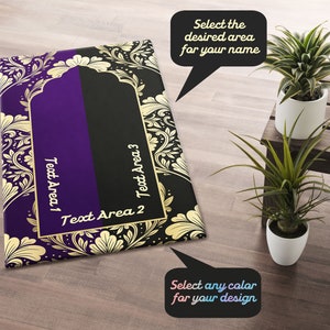 Alfombra de oración personalizada / Alfombra de oración para musulmanes / Alfombra de oración personalizada / Alfombra de oración / Regalo islámico / Sejadah impreso / Janamaz suave / Decoración islámica del hogar