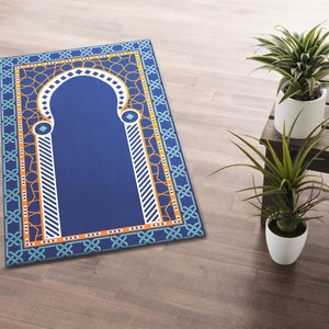 Alfombra de oración personalizada / Alfombra de oración para musulmanes / Alfombra de oración personalizada / Alfombra de oración / Regalo islámico / Sejadah impreso / Janamaz suave / Decoración islámica del hogar