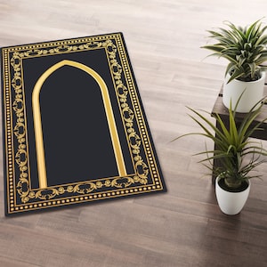 Alfombra de oración personalizada / Alfombra de oración para musulmanes / Alfombra de oración personalizada / Alfombra de oración / Regalo islámico / Sejadah impreso / Janamaz suave / Decoración islámica del hogar