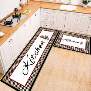 Special Kitchen Rug|Non Slip Kitchen Mat|Washable Anti Skip Kitchen Rug|Vivid Colors Kitchen Carpet|Home Decorative Washable Rug|Home Gift