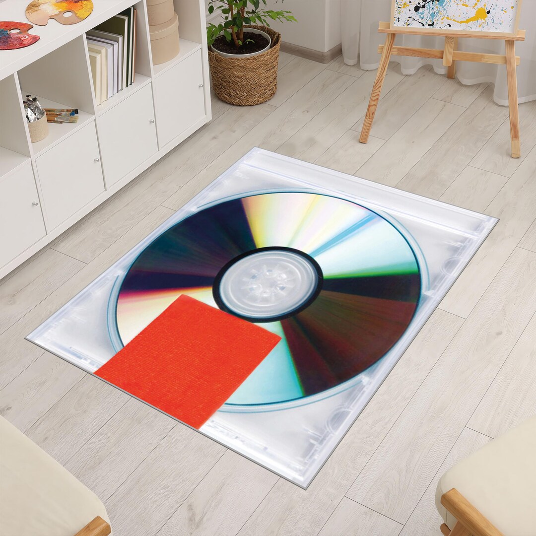 Custom Digital CD Album Cover Rug – Retro Music Decor Mat for Bedroom ...