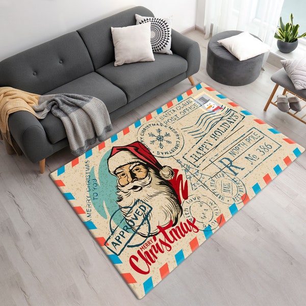 Christmas Rug|Christmas Carpet|Printed Xmas Rug|Printed Xmas Carpet|2022 Happy New Year's Rug|Black Friday Deals|Friday Sale|Custom Noel Rug