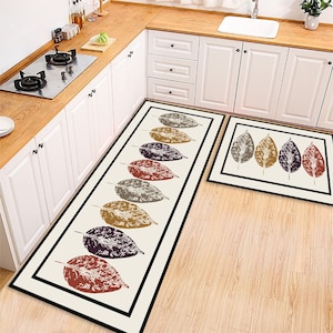 Special Kitchen Rug|Non Slip Kitchen Mat|Washable Anti Skip Kitchen Rug|Vivid Colors Kitchen Carpet|Home Decorative Washable Rug|Home Gift