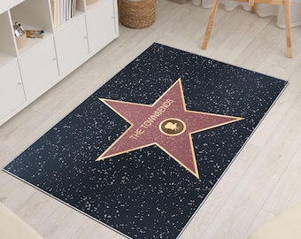 Tapijt Hollywoodster aangepaste naam gepersonaliseerde Walk of Fame tapijt Celebrity Star cadeau Rode loper decor voor filmliefhebbers