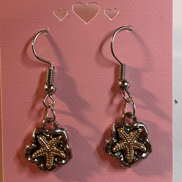 Starfish Dangle Earrings made by sharktoothhunterfl
