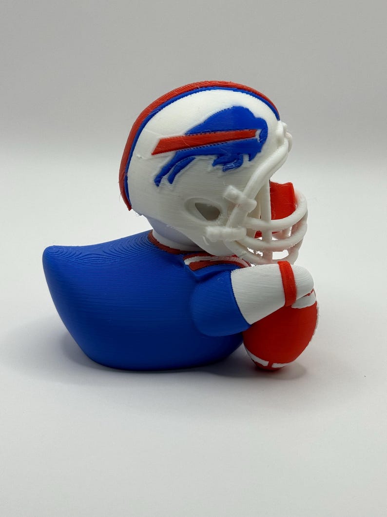 Drukowany w 3D kask Buffalo Bills Josh Allen 17 Duck – zdejmowany – drużyna NFL zdjęcie 7