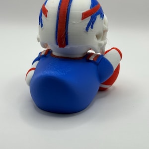 Drukowany w 3D kask Buffalo Bills Josh Allen 17 Duck – zdejmowany – drużyna NFL zdjęcie 4