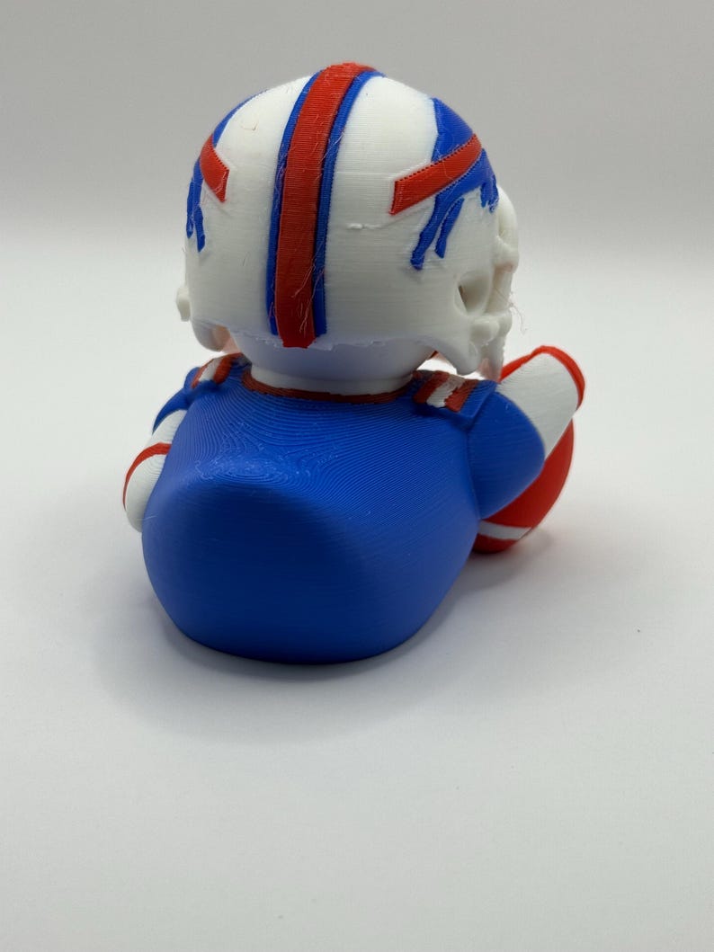Drukowany w 3D kask Buffalo Bills Josh Allen 17 Duck – zdejmowany – drużyna NFL zdjęcie 4