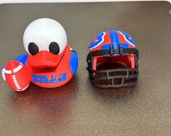 Kaczka Buffalo Bills wydrukowana w 3D – zdejmowany kask – drużyna NFL