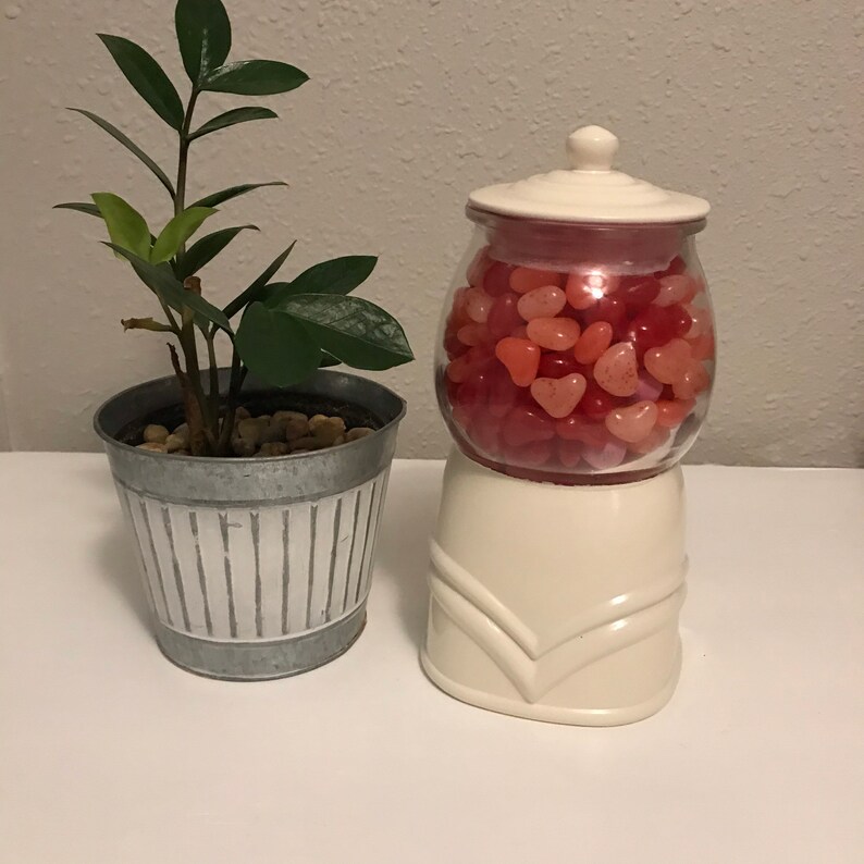 Glass Gumball Candy Jar Personalized Gumball Candy Canister Etsy