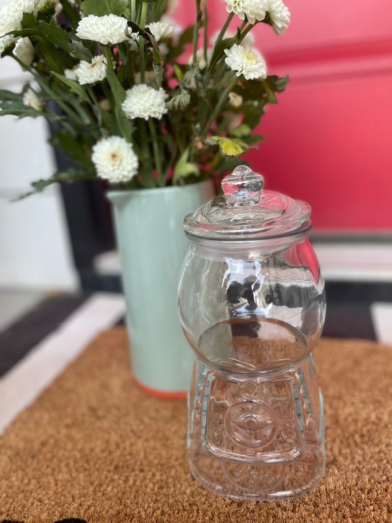 Glass Gumball Candy Jar Personalized Gumball Candy Canister Etsy