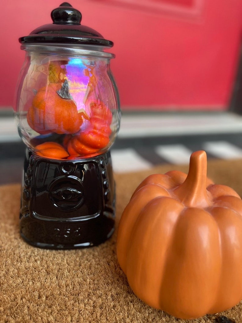 Glass Gumball Candy Jar Personalized Gumball Candy Canister Etsy