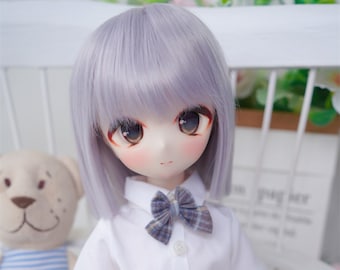BJD Doll Wig, Short Straight Hair, 1/3 1/4 1/6 Scale