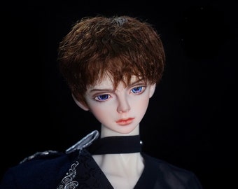 Short Brown BJD Doll Wig, 1/3 Scale (22-23cm)
