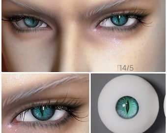 Ojos de resina azul para muñecas, ojos de seguridad, iris pequeño para BJD (10 mm-18 mm)
