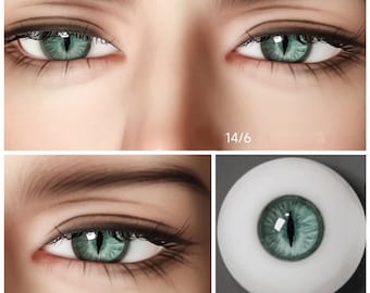 Resin BJD Doll Eyes, Animal Safety Eyes, Small Iris (8-18mm)