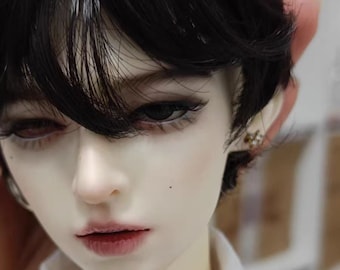Short BJD Doll Wig, High Temperature Fiber Hair, 1/3 1/4 1/6 Scale