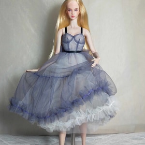 Princess Dress Bjd Grown for 1/6 Bjd doll like Fashion Royalty/Poppy Parker/OB24/OB27/Kissmela/bedoll/Blythe,12&#39;&#39; Fashion Dolls
