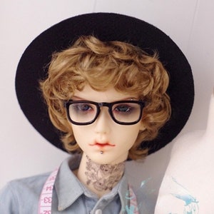 3 Color Imitation Mohair Doll Wig 8-9&quot;7-8&quot;6-7&quot;  Gold Brown Bjd Wig  Short Hair For 1/3 1/4 1/6 Toy Yosd Msd SD DD BJD Doll Accessories