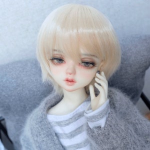 7 Colors BJD Wig 1/3 1/4 1/6 Yosd SD MSD Uncle Wig for Dolls Accessories,Fashion Short Wig Doll Hair for Boy Girl Dolls Toy