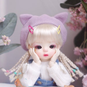3 Color 8-9&quot; 7-8&quot; 6-7&quot; 5-6&quot;  Imitation Mohair Bjd Wig Kawaii Doll Hair For 1/3 1/4 1/6 1/8 1/12 Yosd MSD SD SDGR Smart Doll Wig