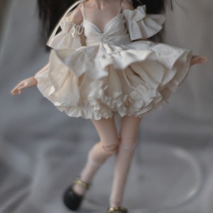 2 Color White Black Doll Dress  1/6 BJD Clothes for Blythe/OB24/OB22 Doll Accessories,Fashion Doll Clothing BJD Outift