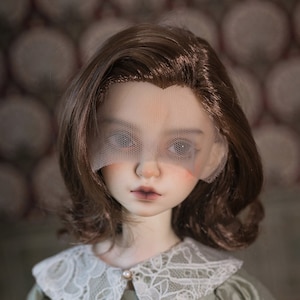 Super Soft Silk Wig Vintage Doll Wig,1/3 SD BJD Wig for 1/3 Scale Doll like Smart Doll/Dollfied Dream/SD Doll Accessories,Wavy Bjd Wig 8-9&#39;&#39;