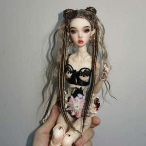 Mohair Popovy Sister Wig,Handmade Bjd Hair,Bjd Wig,Bjd Popovy