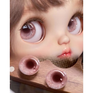 Pink Blythe Eye Chips Handmade Blythe EyeChips/Realistic Doll Eyes/Craft Eyes/Resin Eyes/Blythe UV Eye/Crystal Eye/Blythe Eyes