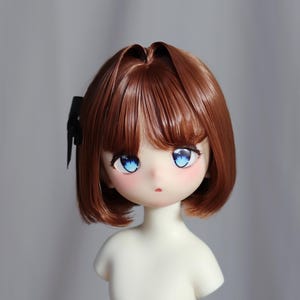 6 Colors Mohair BJD Doll Wig: Short  Hair for 1/3, 1/4, 1/6 Scale Dolls